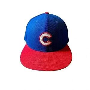 NWOT New Era 59Fifty Chicago Cubs Fitted Hat Size 7 1/4 White C Logo